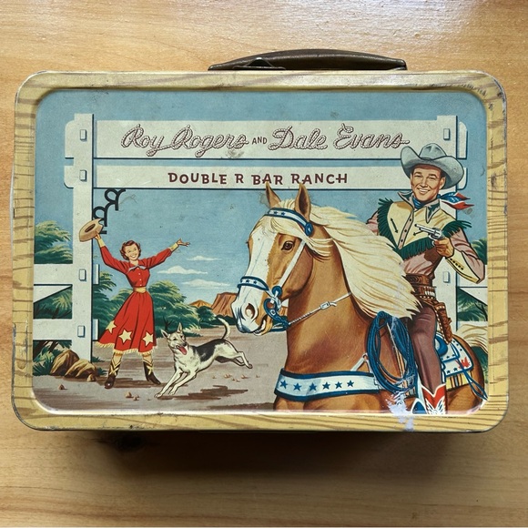 Vintage Roy Rogers and Dale Evans 1950’s Lunchbox and Thermos - Picture 3 of 15